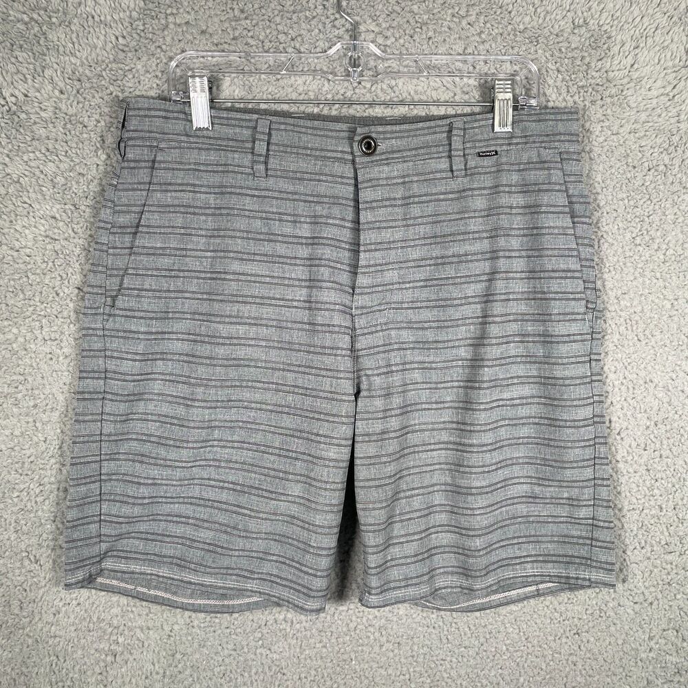 Hurley Men's 32 Stripe Phantom Gibbs Quick Dry Hybrid Walk Shorts